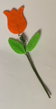 Filz-Tulpe orange